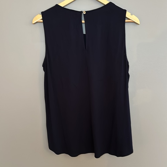 Pale Sky Lovina Embroidered Mixed Material Top - Medium - Picture 6 of 6